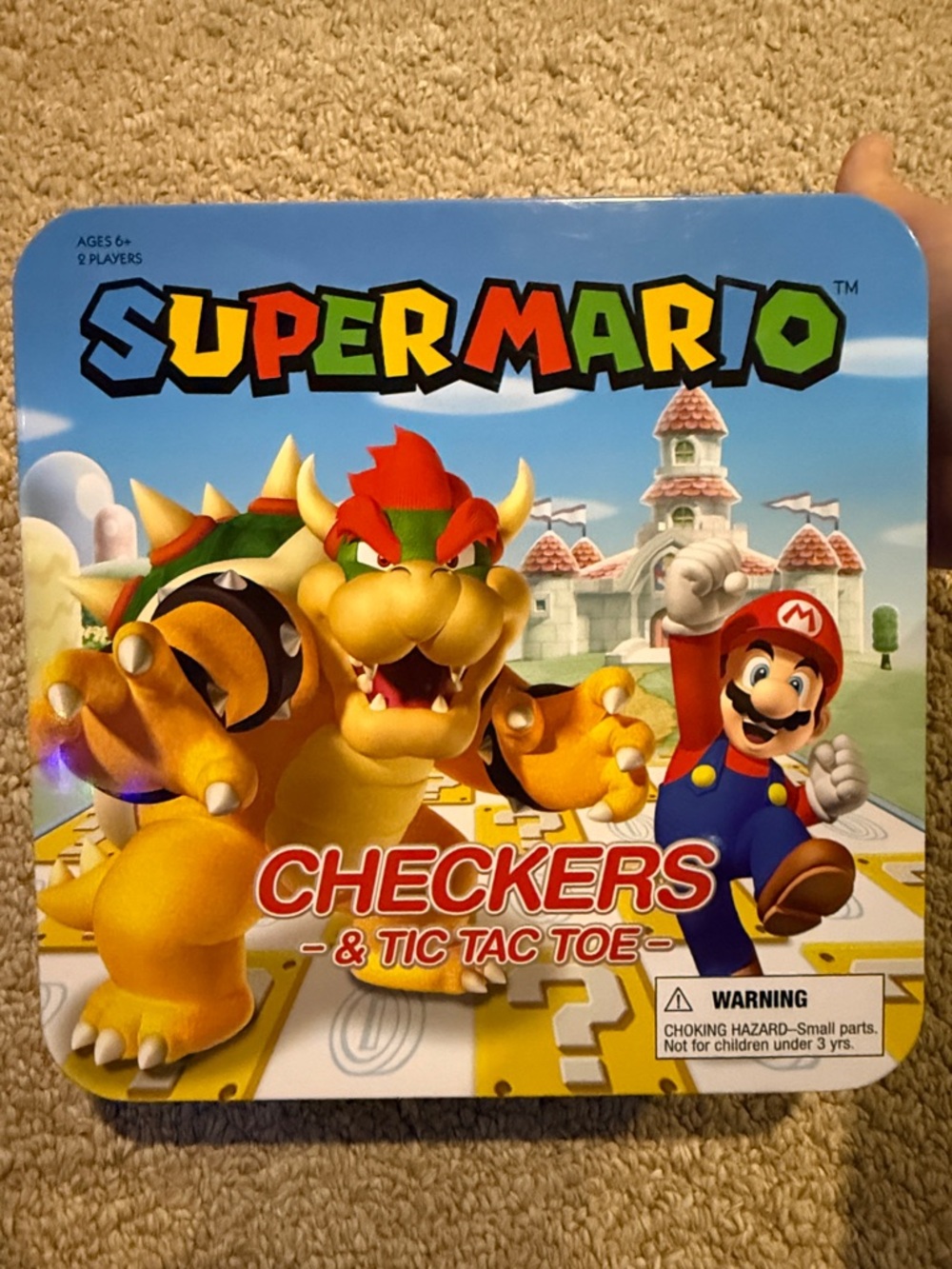 Super Mario checkers game